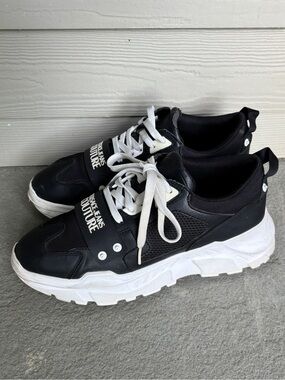 Versace Black White Runners Sneakers